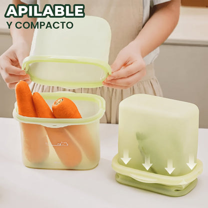 Bolsas de Silicona Reutilizables para Alimentos