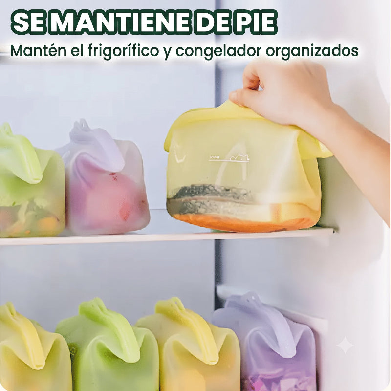 Bolsas de Silicona Reutilizables para Alimentos