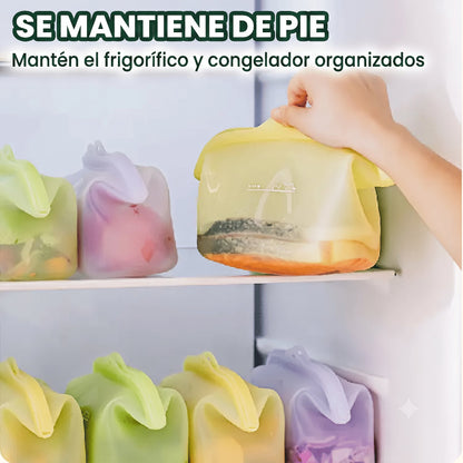 Bolsas de Silicona Reutilizables para Alimentos