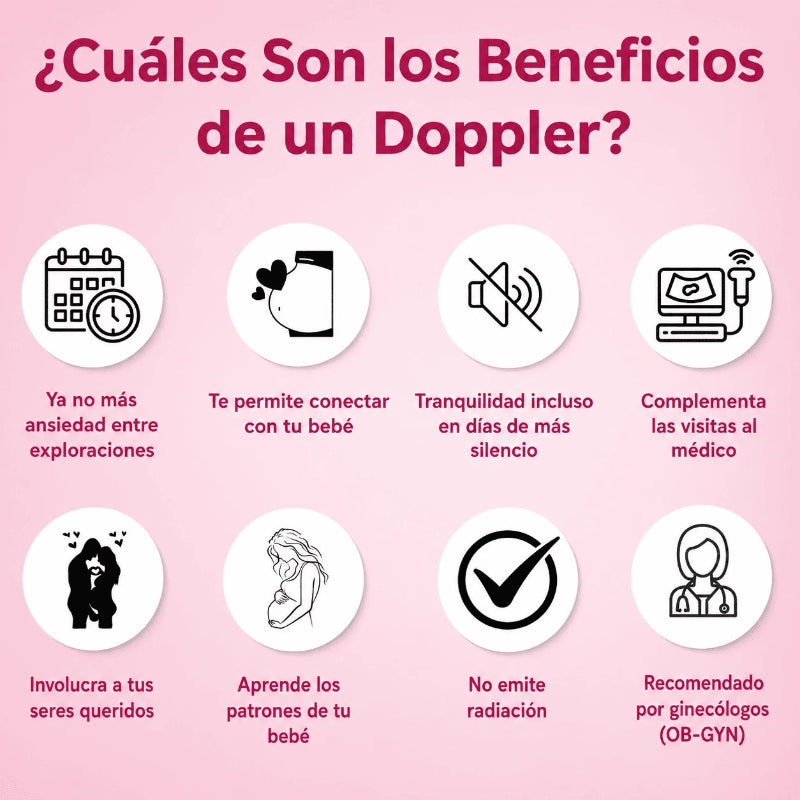 Doppler Fetal para Escuchar el Latido del Bebé
