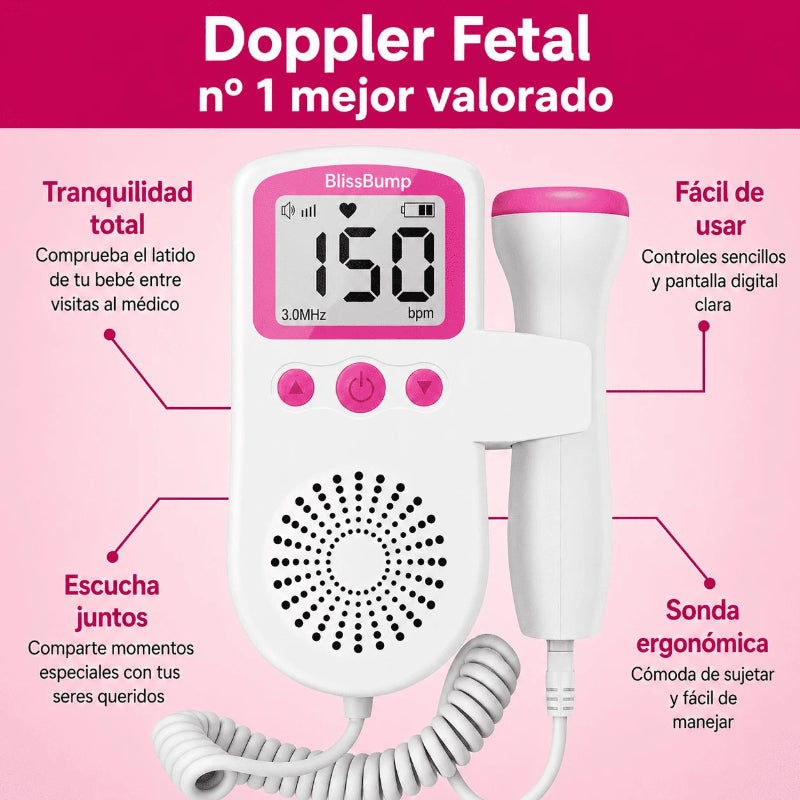 Doppler Fetal para Escuchar el Latido del Bebé