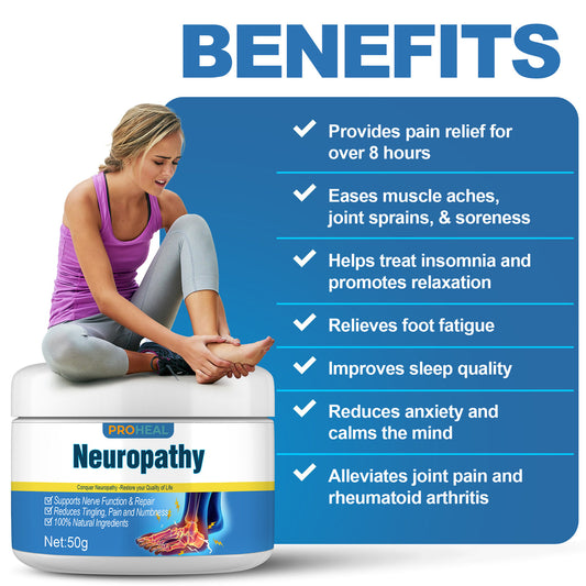 Crema curativa para la neuropatía plantar (Compra 2 y Llévate 2 Gratis)