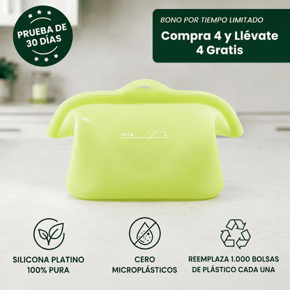 Bolsas de Silicona Reutilizables para Alimentos